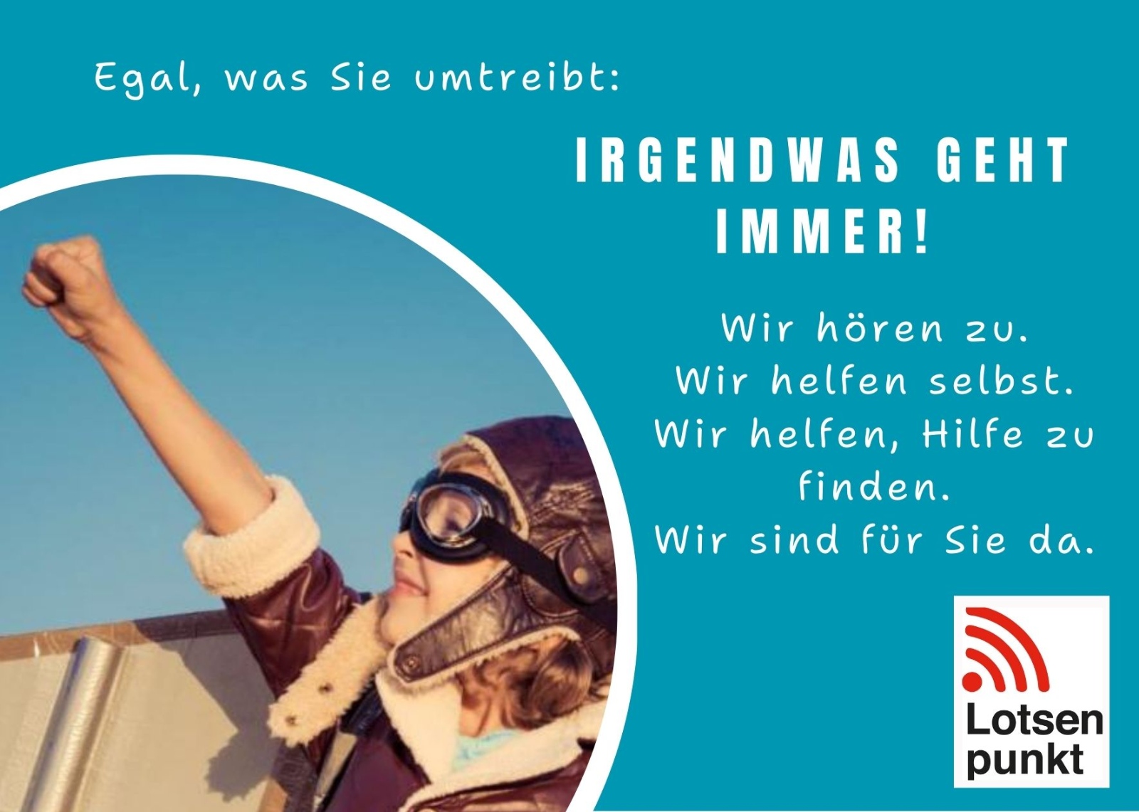 Lotsepunkt Flyer vorne